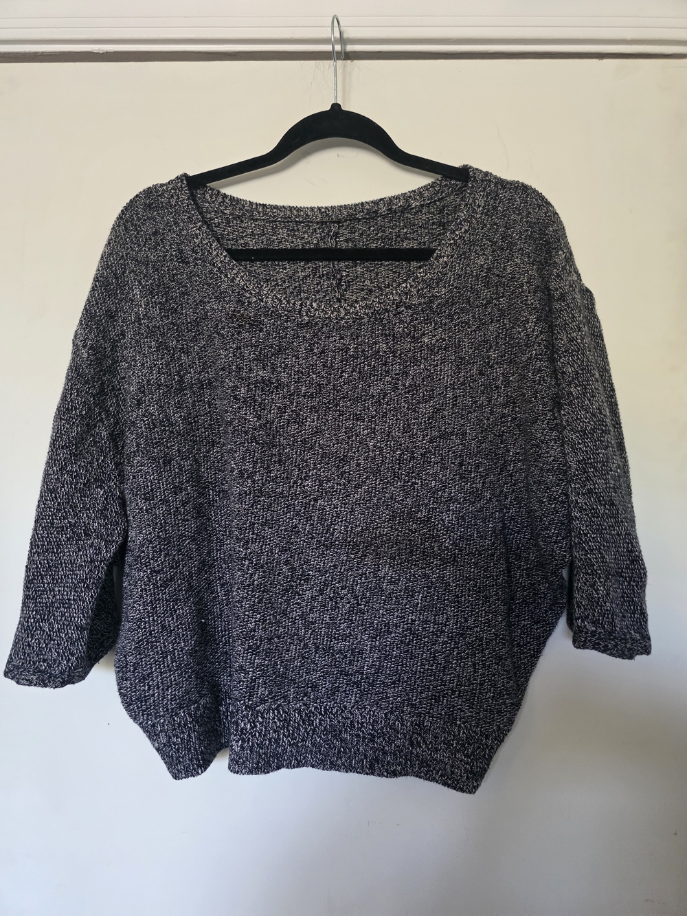 Free People Cozy Marled Black & White Women’s Knit
